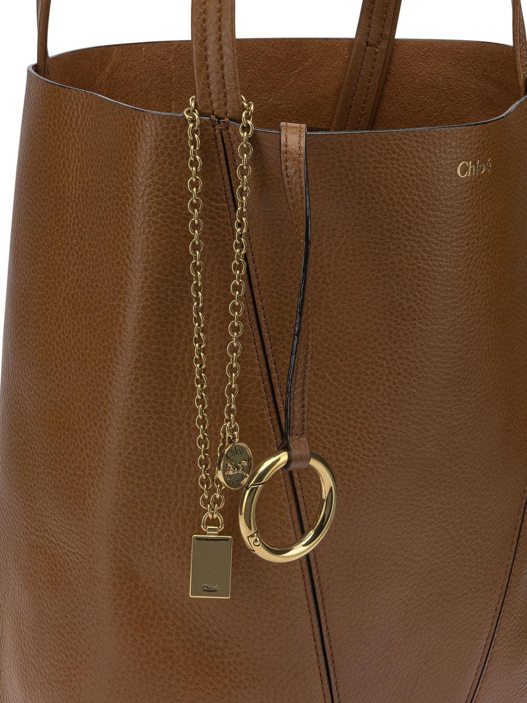 Chloé Spin Shoulder Bags - Brown | 1723596a58a9e0a27fe606e86b643f3d781236b8