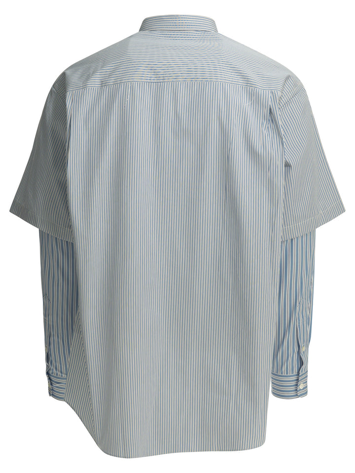 Comme Des GarçOns Homme Striped Casual Shirt Shirts - Light blue | 19972d0cc9b93841b516a193bfdbf888d057b879