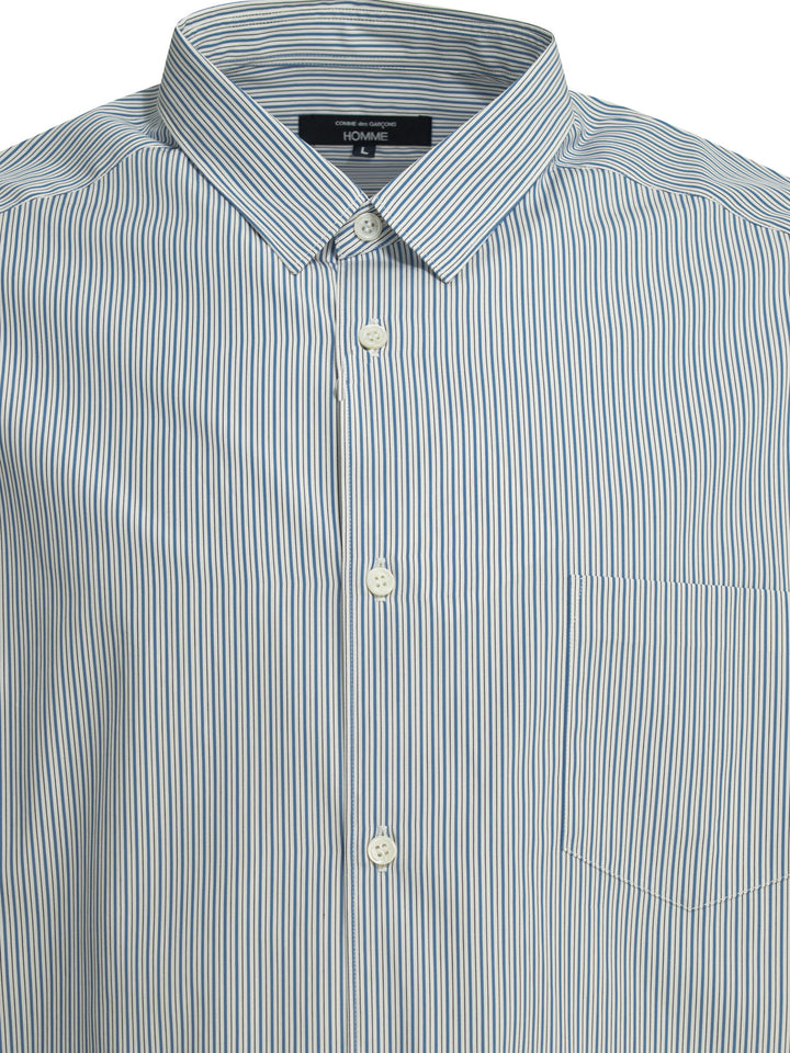 Comme Des GarçOns Homme Striped Casual Shirt Shirts - Light blue | fdbda3947d444b1210a6ef124c4658fe90af540f