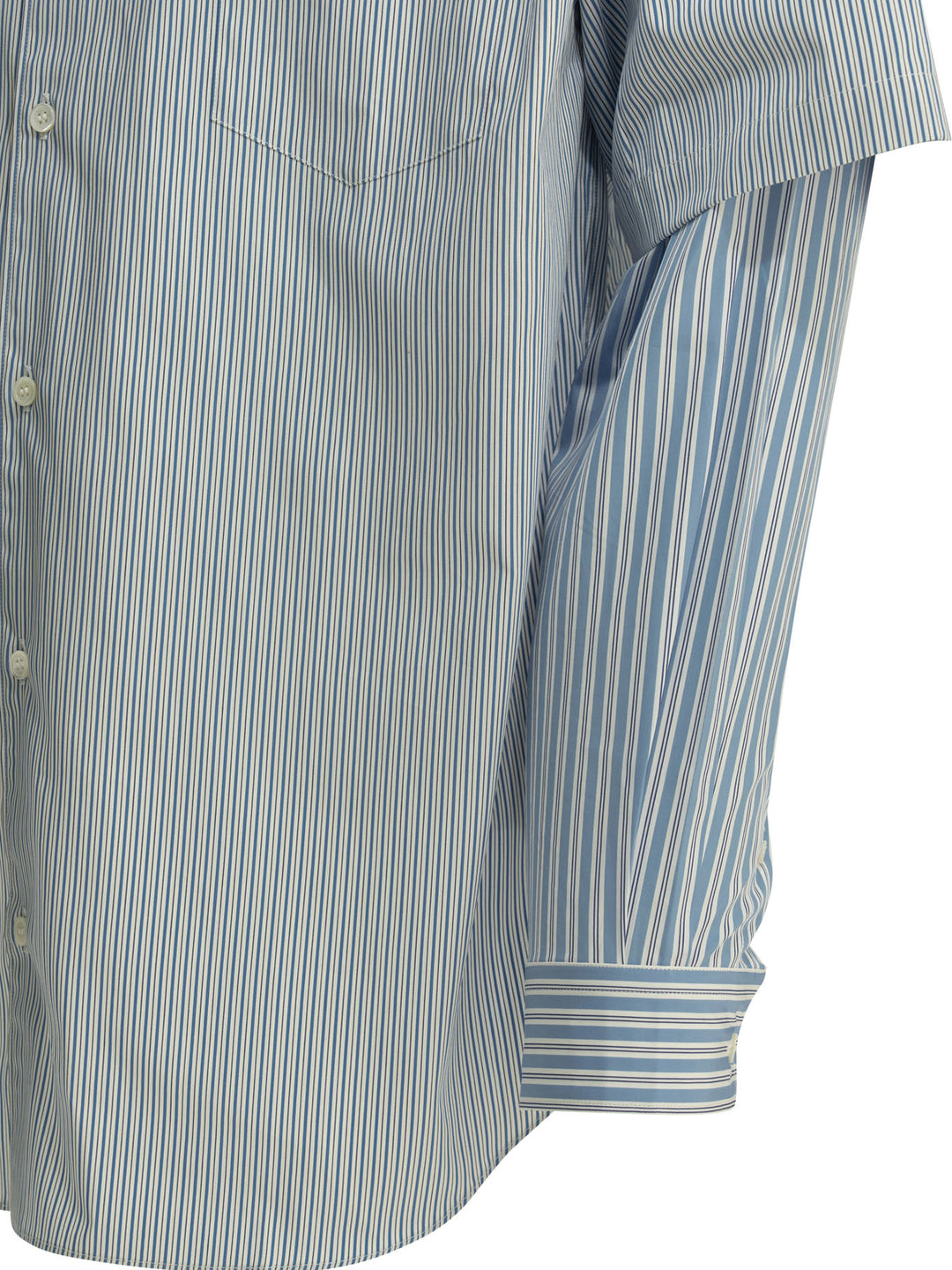 Comme Des GarçOns Homme Striped Casual Shirt Shirts - Light blue | 037cdcdad27fced91a25026d845e3a272bb0818f