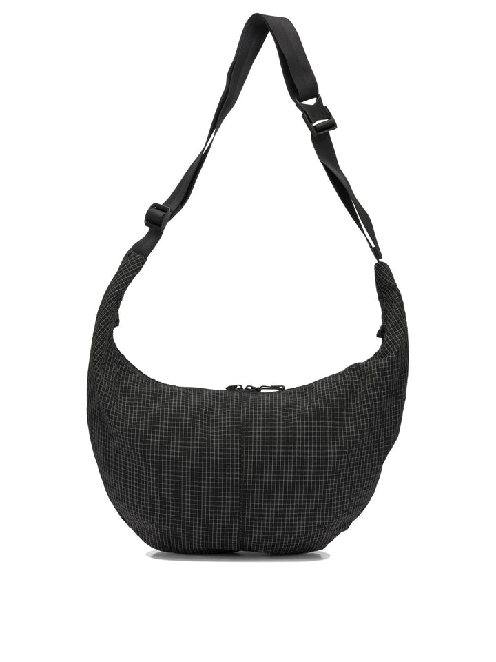 Comme Des GarçOns Homme Grid Check Shoulder Bags - Black | 43caabb02111f5a4ede6526aadd0997316d32b07