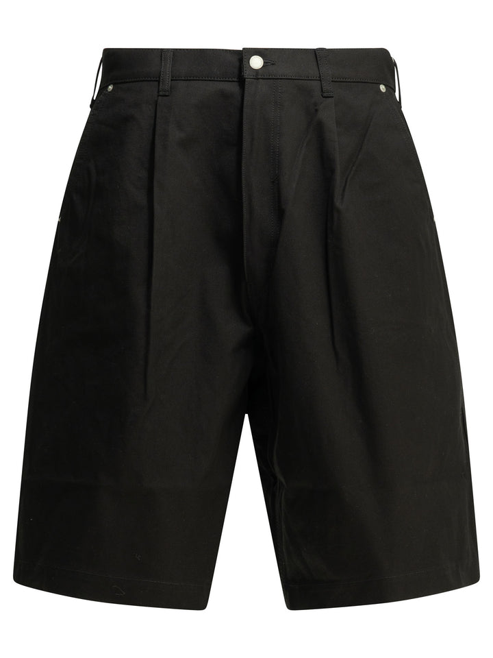 Comme Des GarçOns Homme Formal Cotton Shorts - Black | b9c0db5ddc4233c959bc55f747f4fcd01cd87bfa