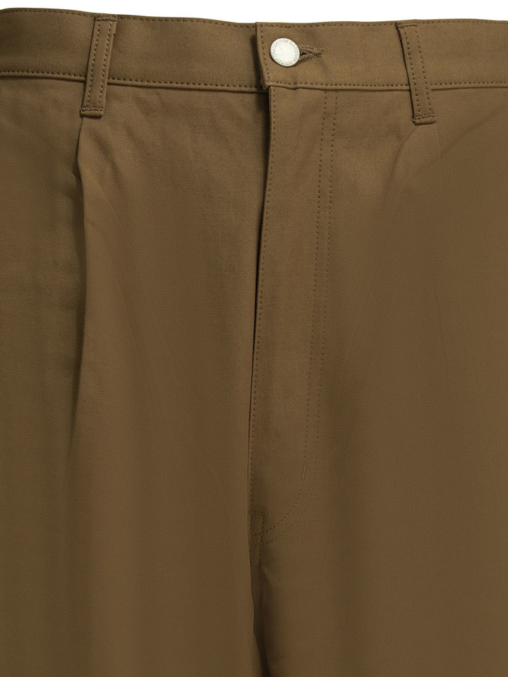 Comme Des GarçOns Homme Formal Cotton Shorts - Brown | c69005b2a0fe291d823888cf99e6bfc54fc1d8bf