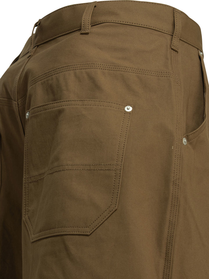 Comme Des GarçOns Homme Formal Cotton Shorts - Brown | d4d1ef5e397ac3cbfb819061c620f8a3ef0011b6