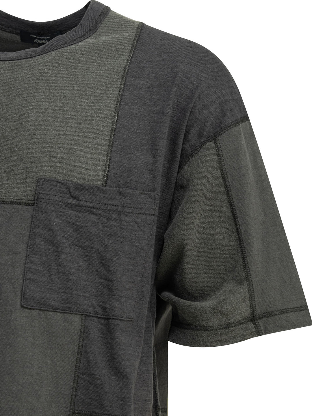 Comme Des GarçOns Homme Patchwork Crewneck T-Shirt T-shirts - Black | 83df77c3b05ec7e0f8f0cd07906364b0d9afcc50