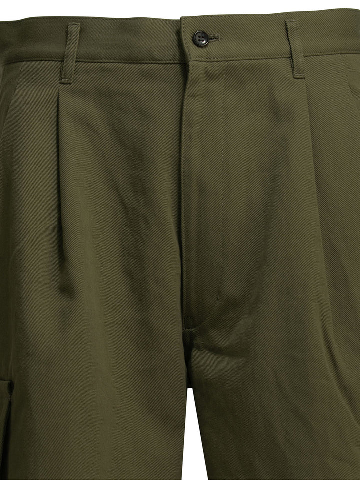 Comme Des GarçOns Shirt Cargo  With Print Shorts - Green | 583df7604e7fad861ba4a42307ad9cf620a9082c