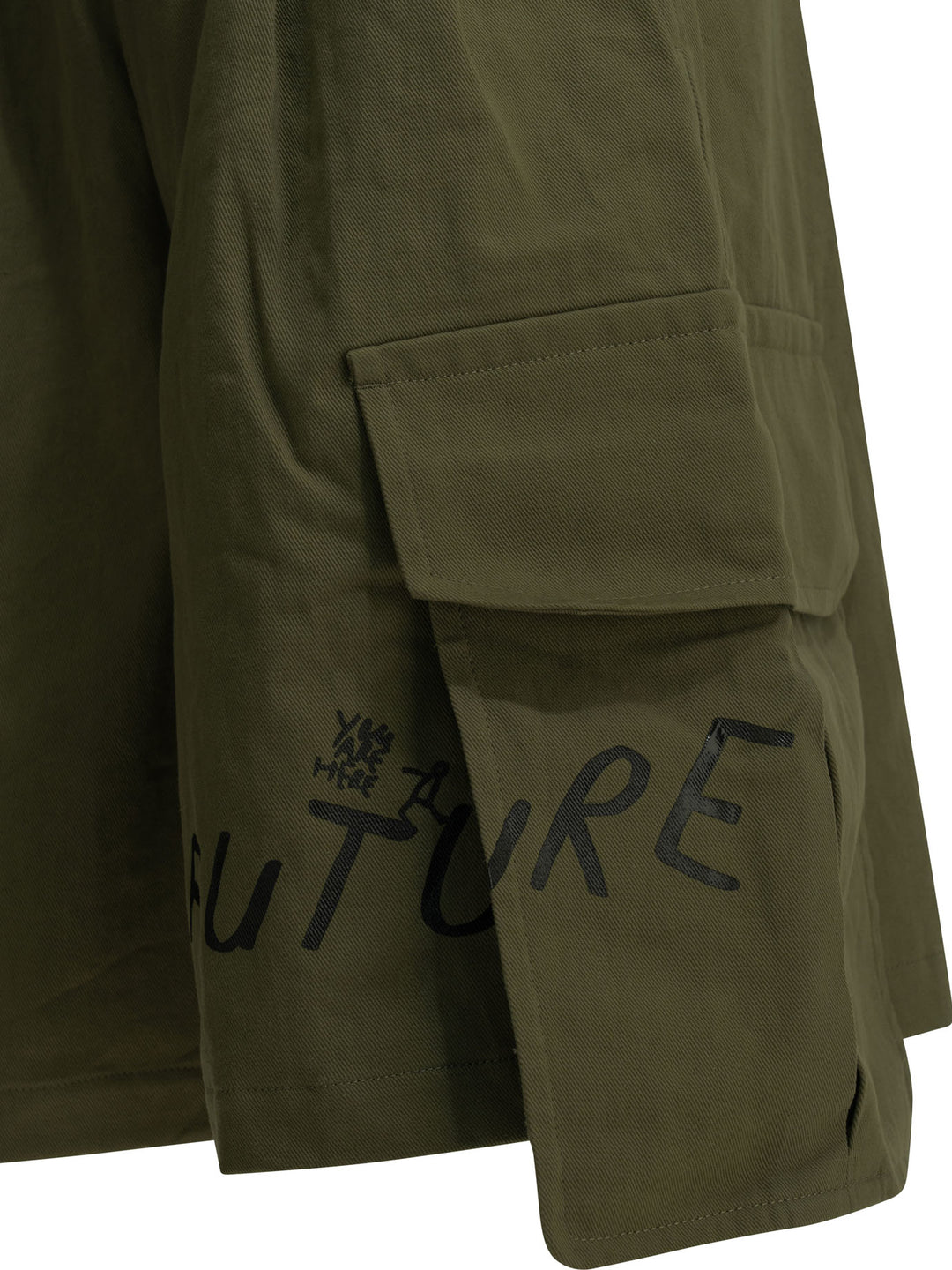 Comme Des GarçOns Shirt Cargo  With Print Shorts - Green | ba36a1cba012d514856aba60c31c2dc9a1a64b35