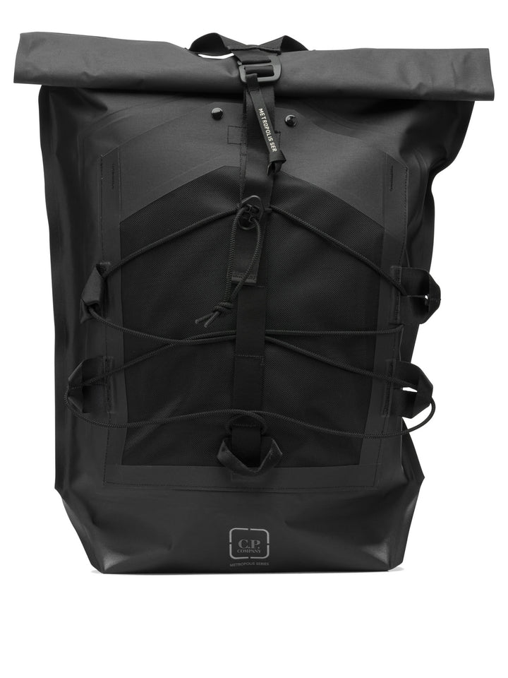 C.P. Company Metropolis Rubber Reps Mixed Backpacks & Travels - Black | f6619f9420b1c6e73375262383d58aef06ef29a5