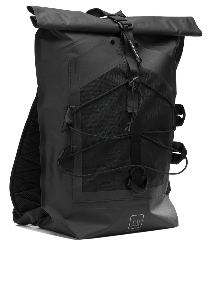 C.P. Company Metropolis Rubber Reps Mixed Backpacks & Travels - Black | 94135967000eef0b4ccfd77574fe6c0bff201ab8
