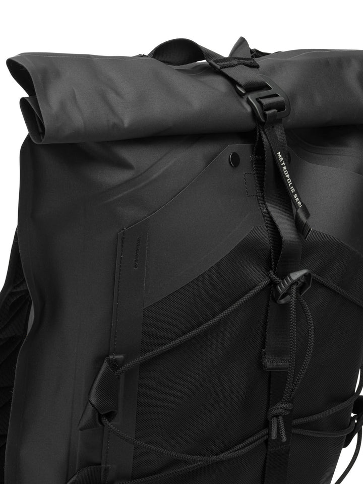 C.P. Company Metropolis Rubber Reps Mixed Backpacks & Travels - Black | 430e6fca30df08749f29a271f99139f4475ecf53