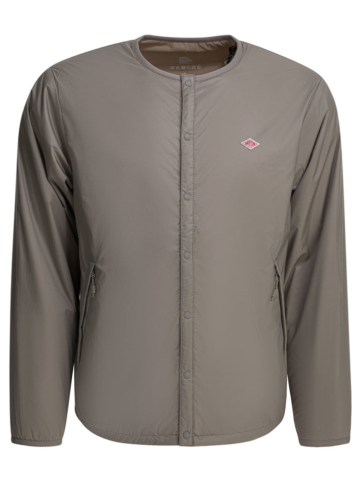 Danton Lightweight Jacket With Logo Jackets and Coats - Grey | d67996b1bfb03913b5bb2fe6ca47d6b2acfd8608