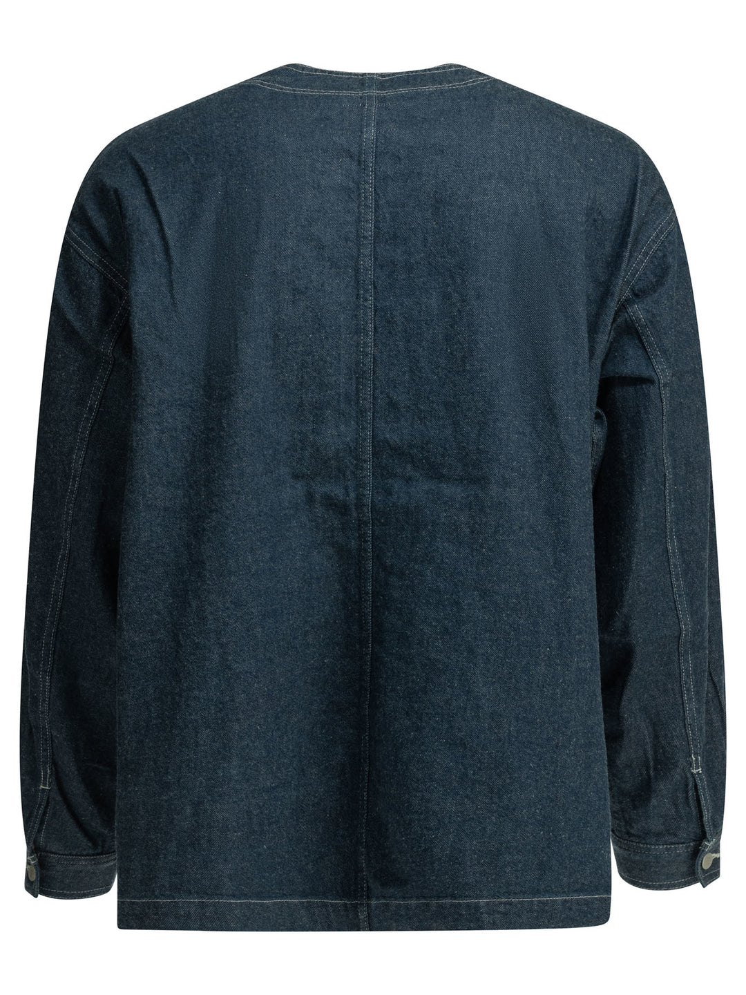 Danton Collarless Denim Jacket Jackets and Coats - Blue | bf58ef80a6c17f66125a245454ee3b2f00113817