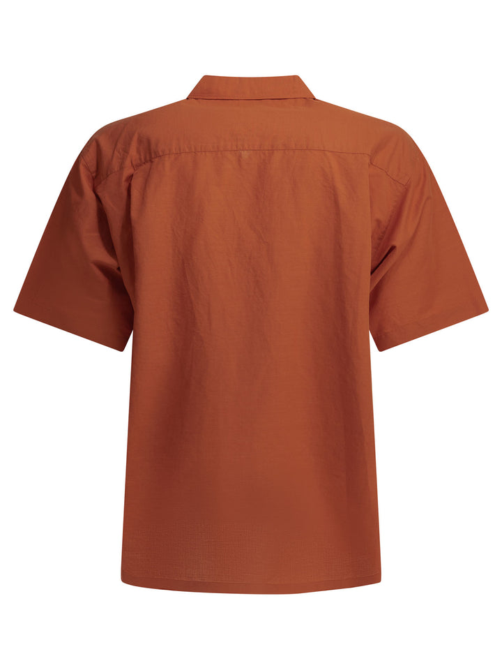 Danton Casual Cotton Linen Shirt Shirts - Orange | ce30a4e9fecd781e1a72b3012121886c30cd782b