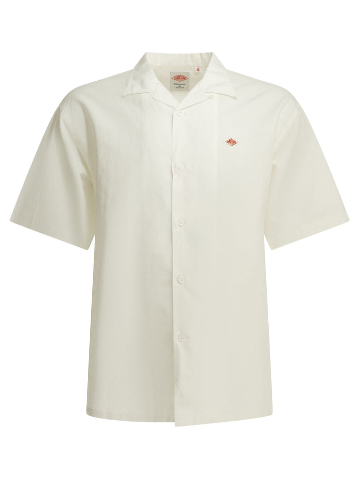 Danton Casual Cotton Linen Shirt Shirts - White | bf1644a043c4836cc4dd6b32299ce348166c9be1