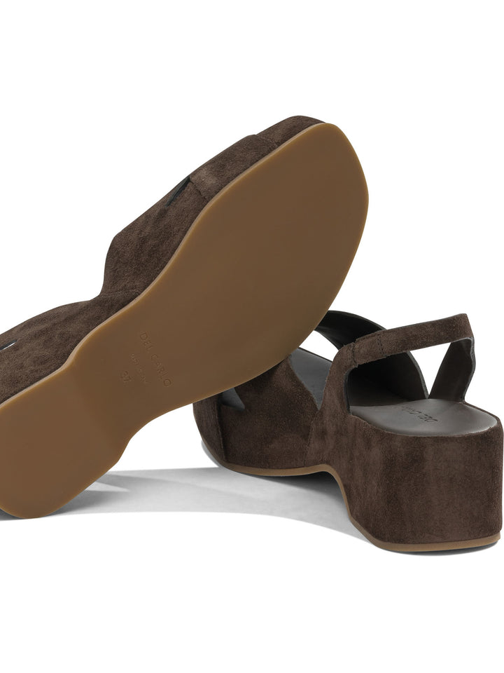 Del Carlo  Sandals - Brown | aa861891ad3c841cc45b4c7ebb7170fe0752f7a6