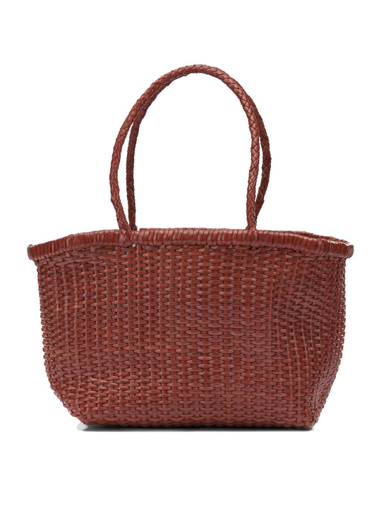 B Weave Shoulder Bags Red