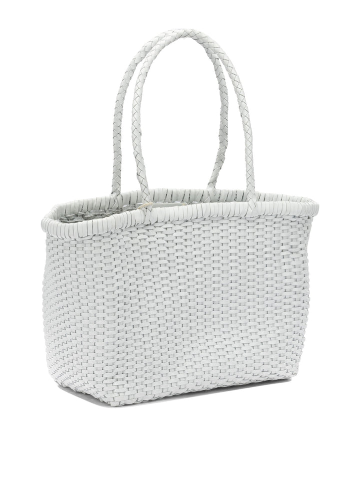 Dragon Diffusion B Weave Shoulder Bags - White | 14fec6b2f22546a60ed1972a33e49bc497a88606