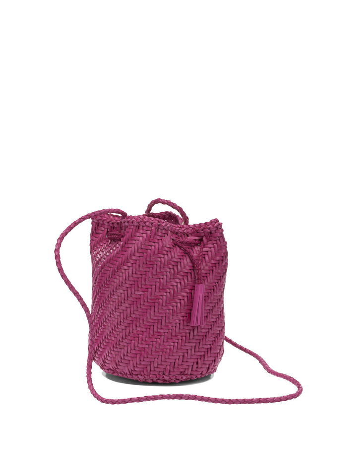 Dragon Diffusion Pompom Double Jump Crossbody Bags - Fuchsia | 41fe83a188742d9ec245c43fbc1e8dd0a7f4db42