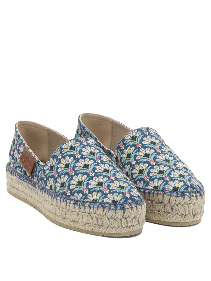Etro Cotton Espadrilles - Blue | 9f6b07cd5ce5d8b9dafa5cc54c9995be64510fc5