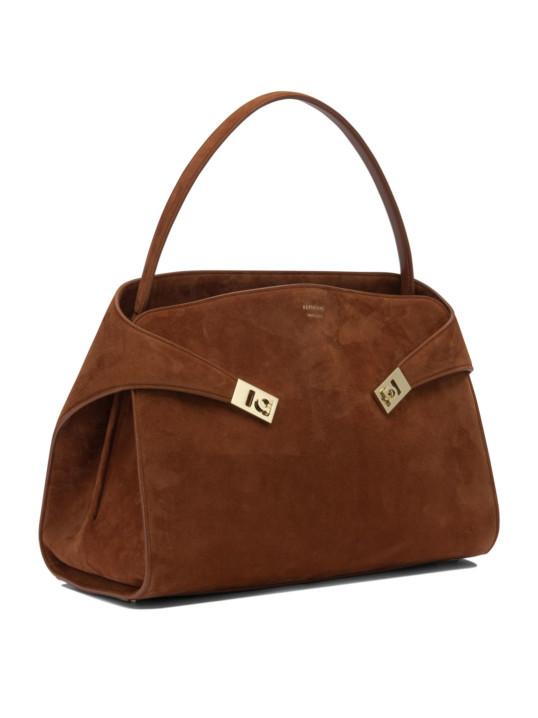 Ferragamo Hug Shoulder Bags - Brown | 8f8bbcf40956348506b24bb81d03f9440e8b5745