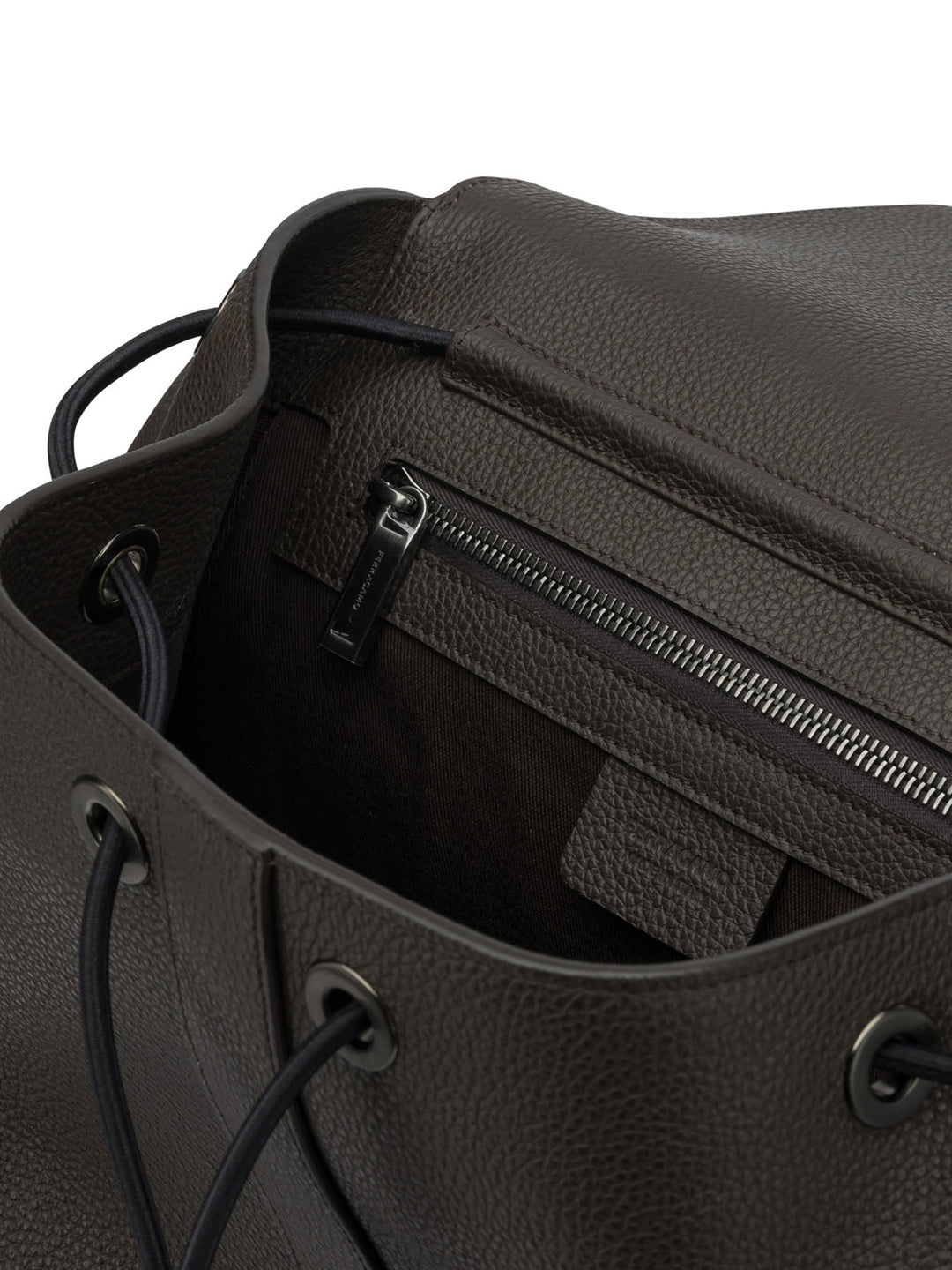 Ferragamo Double Pocket Leather Backpack Backpacks & Travels - Brown | 61ae15f998c4e98f164f54165b78d5e0ea663058