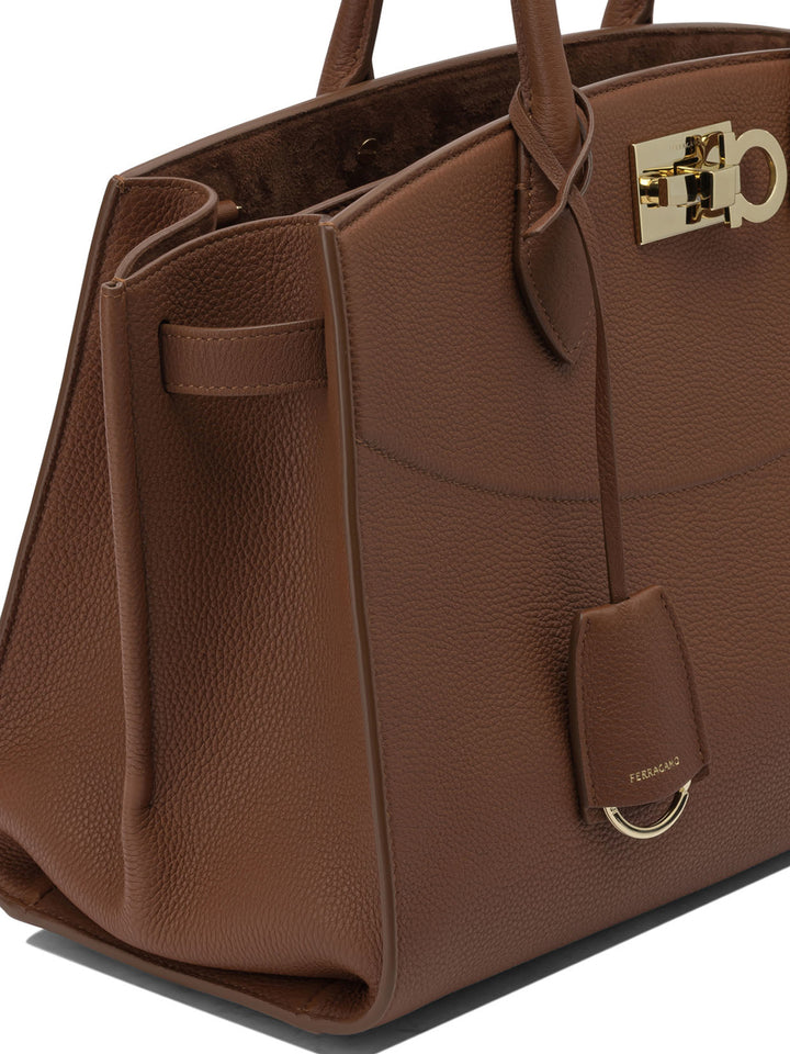 Ferragamo Studio Soft Handbags - Brown | f65ab7cc8e9767afe404406c0ac6c392e0e0c934