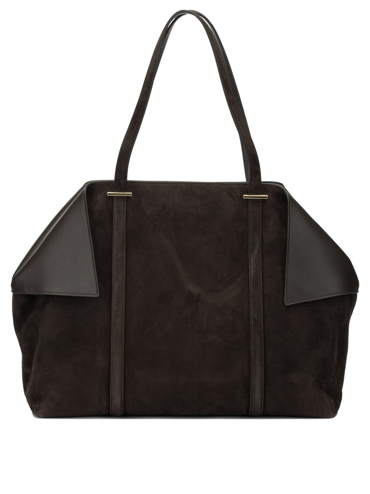 Ferragamo Large Suede Shoulder Bag Shoulder Bags - Brown | aac8ac6b0bd7a2176888078bec351ffdcc1a9424