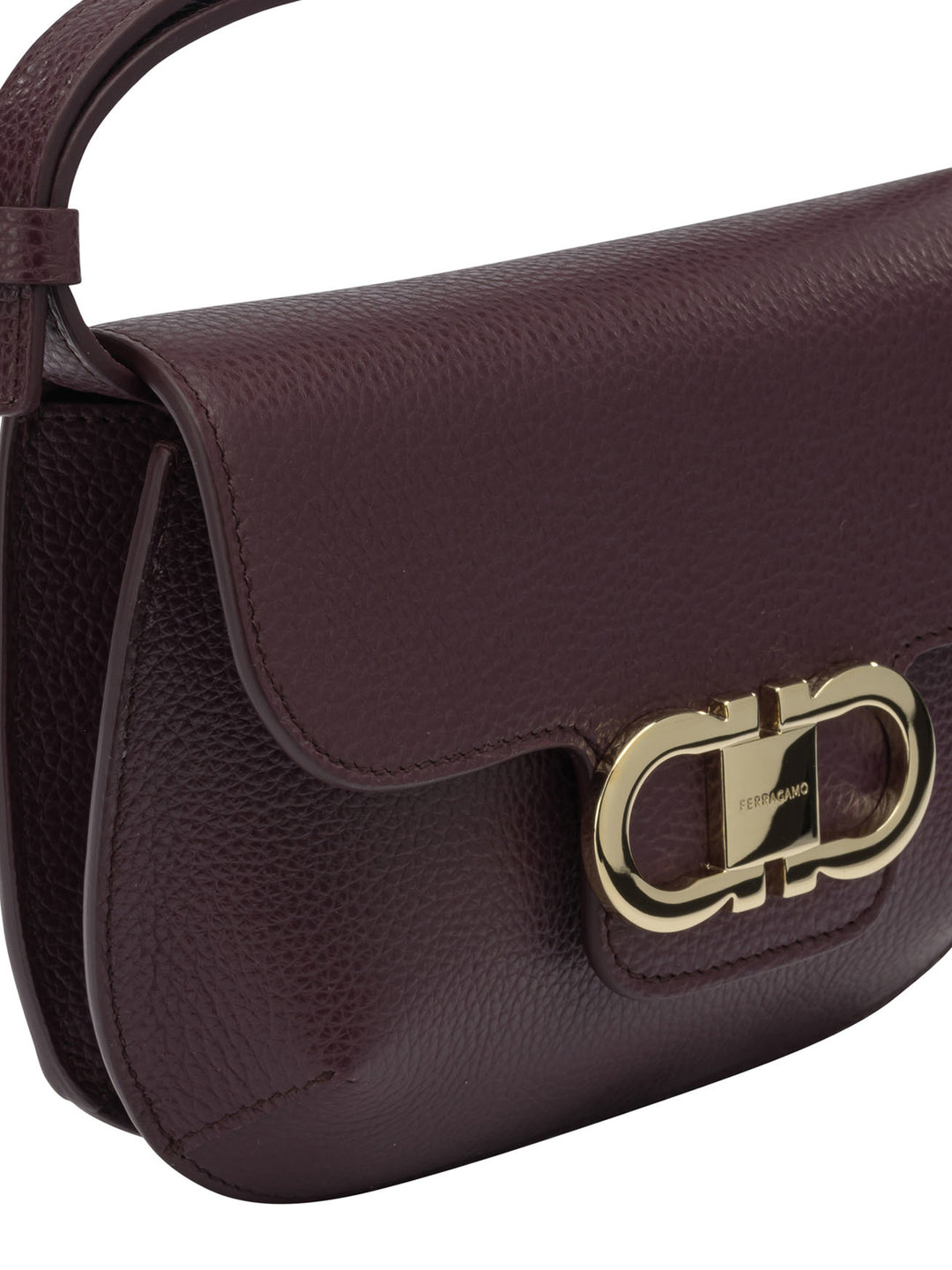 Ferragamo Double Gancini Crossbody Bags - Purple | d80e7ad5bb86d6f014063aea01d91b038b706e86