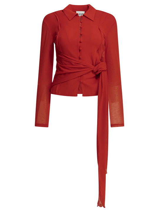 Polo Shirt With Buttons Polo Shirts Red