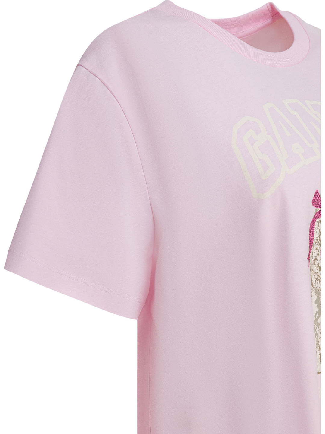 Ganni Poddle T-shirts - Pink | 478390b9e538a6013fb2e1d953a7497786f822f5