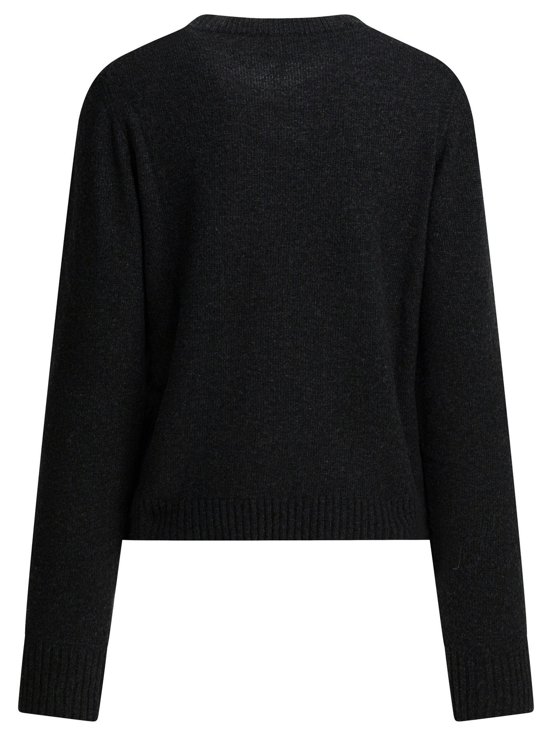 Ganni Wool Sweater With Print Knitwear - Black | 663277a0f759c893a666c96333cb64c348dd4d99