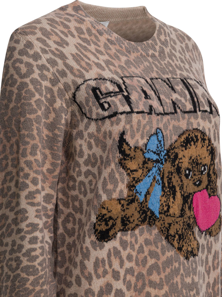 Ganni Puppy Knitwear - Brown | 4e9728c2c47997ea4da309a56ad178eb56a4814d
