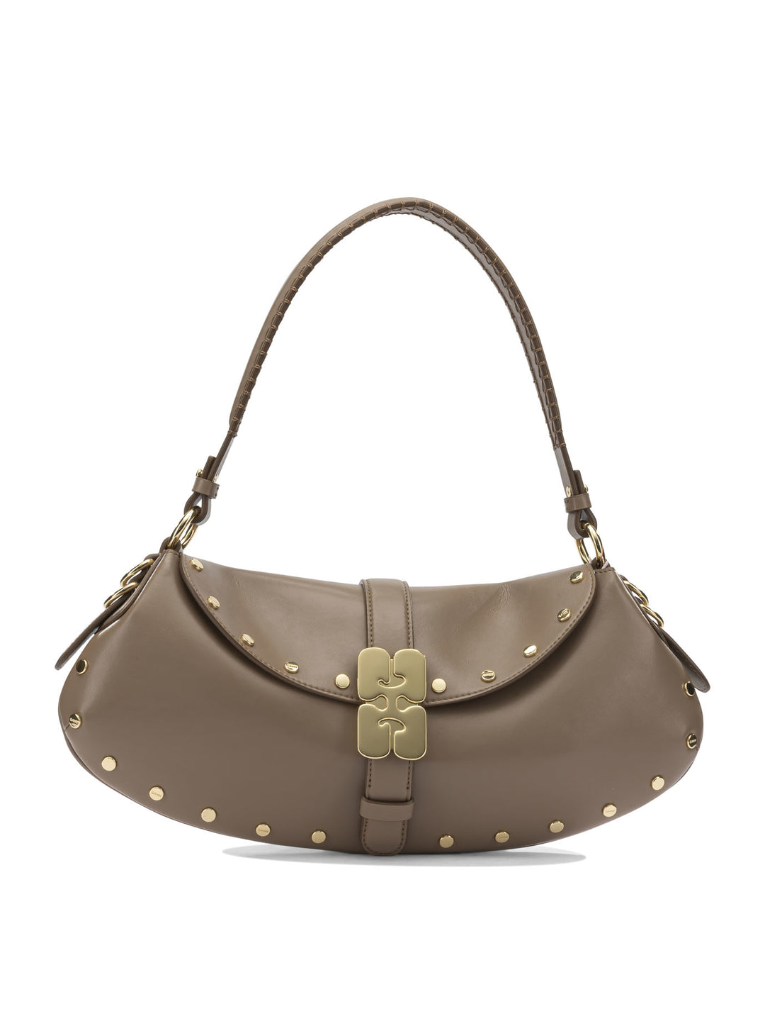 Ganni B-Kat Shoulder Bags - Brown | 5674b7dd07e18adcb3750c84f2c09fdcabcc25a4