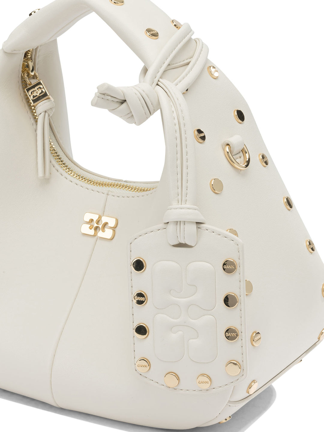 Ganni Hobo Handbags - White | 24754d4bea3ef965ef130dc49e2ec3115959d4c4