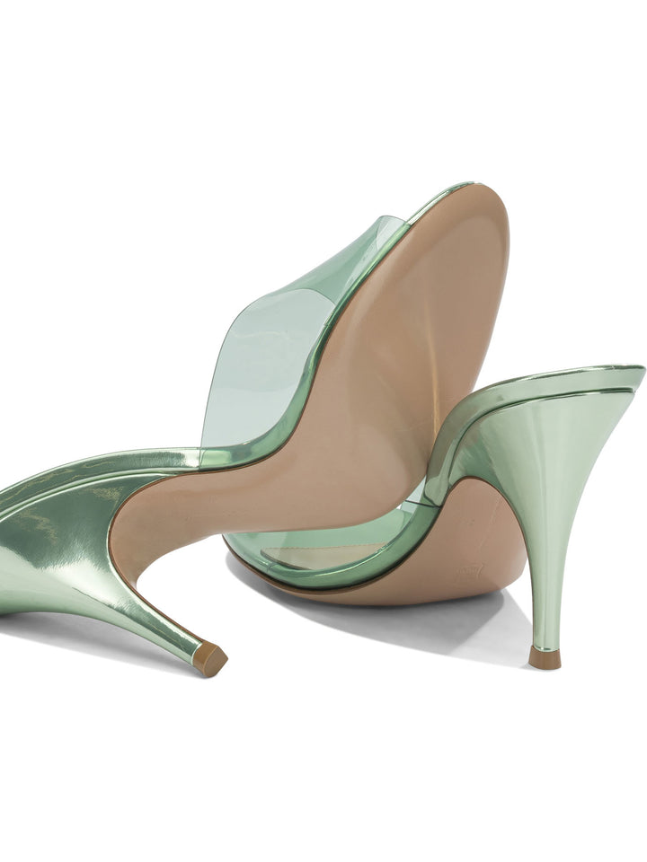 Gianvito Rossi Sofia 95 Mm Heeled shoes - Green | 7ce76566c231103780155f57229c739654599c44