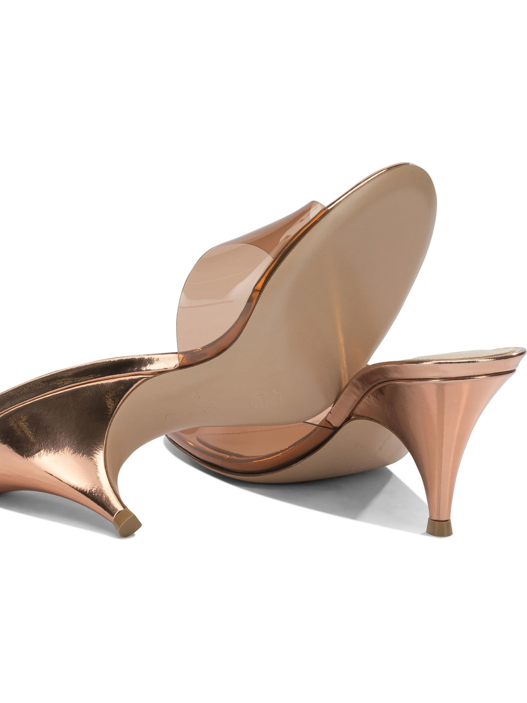 Gianvito Rossi Sofia 70 Mm Heeled shoes - Bronze | 8b6d64cac84eef324874202da9dd0dfbd45afe34