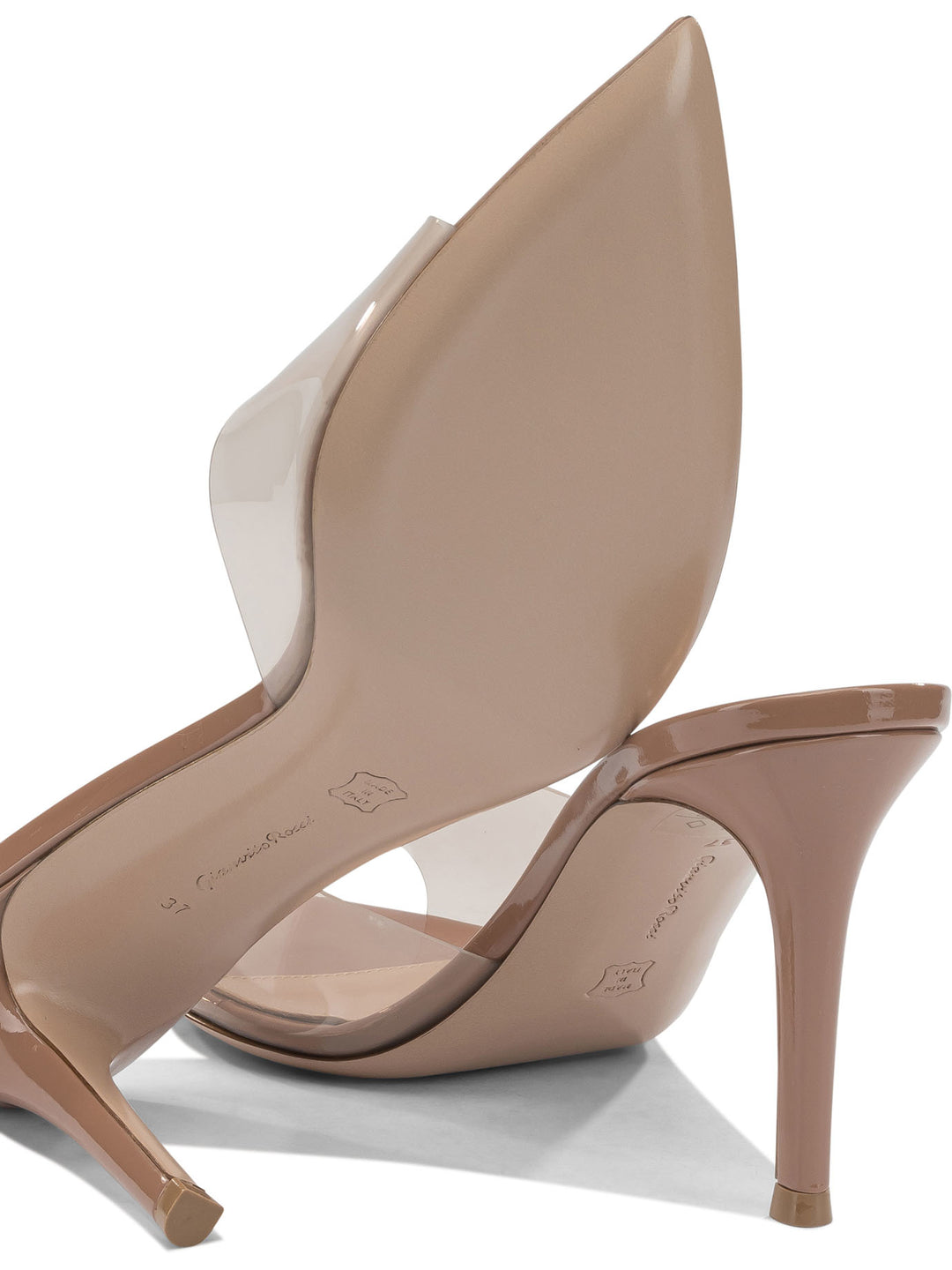 Gianvito Rossi Elle 85 Mm Sandals - Beige | 98230a32b7eb32a19e595fa659814ad9d6833d37