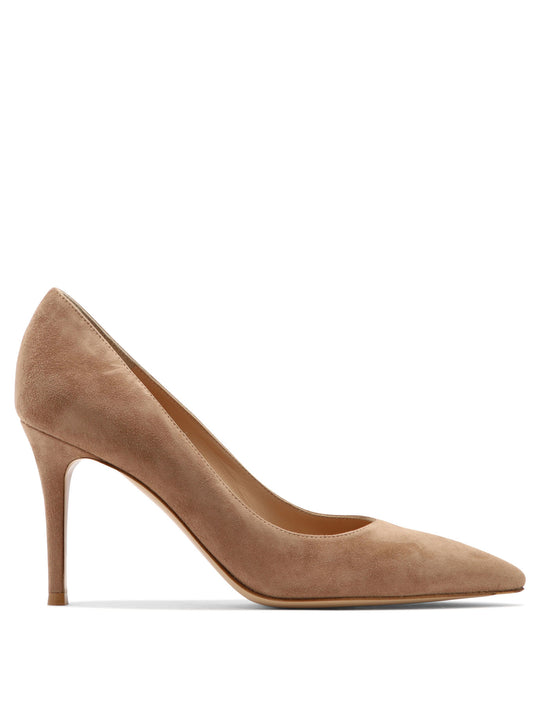 Gianvito 85 Mm Heeled Shoes Beige