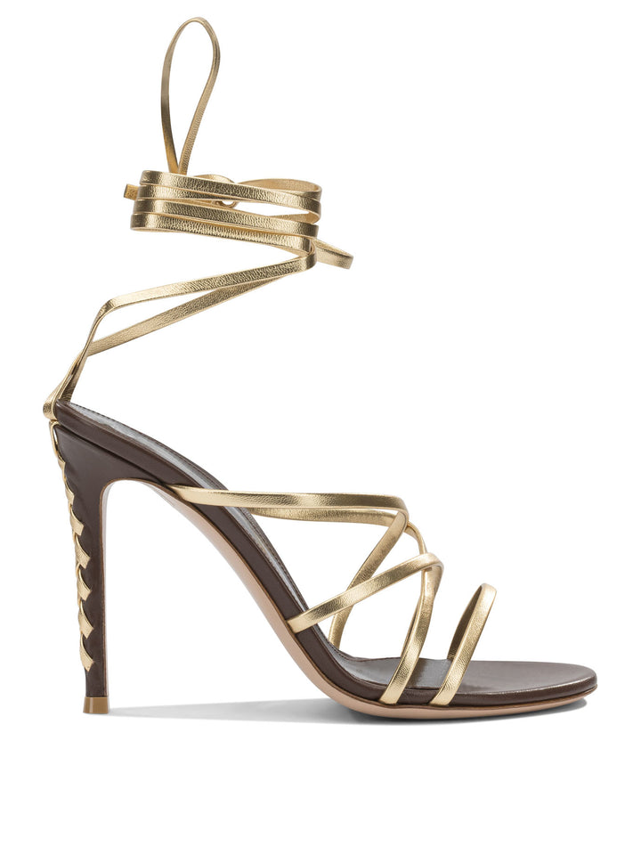 Gianvito Rossi Heeled Sandals - Gold | 9fd51972be92be130c5b1081ea0a535a3875e95b