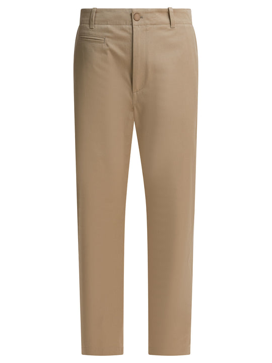 Cotton Chino Pants Trousers Beige