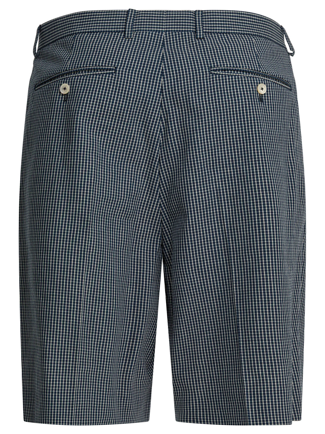 Givenchy Formal Plaid Shorts - Blue | f14c6852e9662b570708b229c3220fa6638b8153