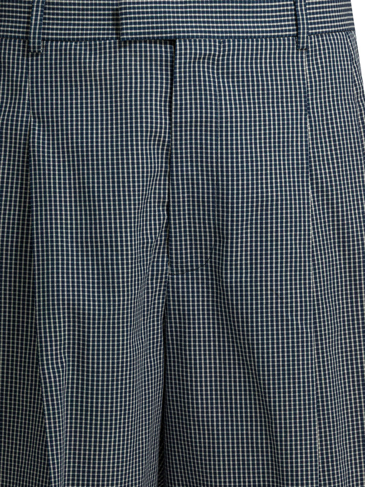 Givenchy Formal Plaid Shorts - Blue | 193ab7f7180acb10c8ded1d56e9246ea1092edc5