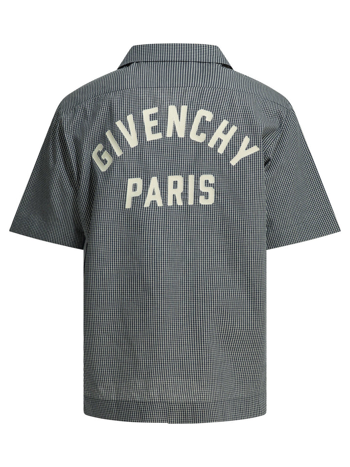 Givenchy Casual Shirt With Logo Shirts - Blue | 46bf35771e77aca34fdd60327ff017891d00ae68