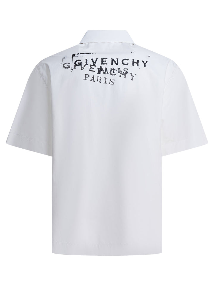 Givenchy Cotton Short-Sleeved Shirt Shirts - White | 4ea9e790621d5991ce0586361f5652458eeed684