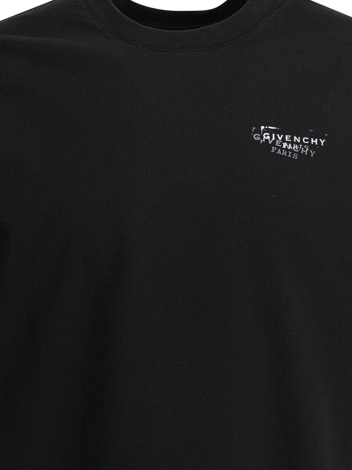 Givenchy Cotton T-Shirt With Logo T-shirts - Black | a0fea63f4c92a1a36e7313d55583d503ad065e8f