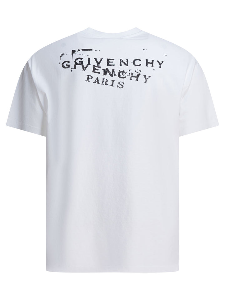 Givenchy Cotton T-Shirt With Logo T-shirts - White | 0a133334df1225a98ea2cc97a4bf9d17c28977f8