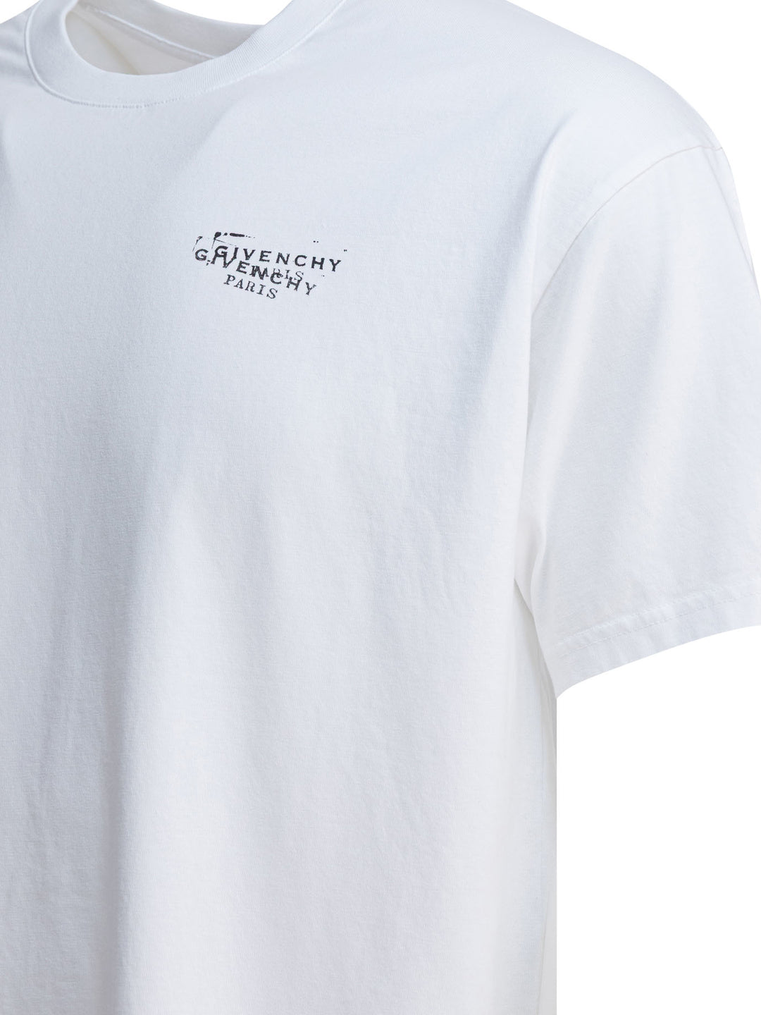 Givenchy Cotton T-Shirt With Logo T-shirts - White | fd5e170d850f2337ca6ab8e319c35c923d8018c3