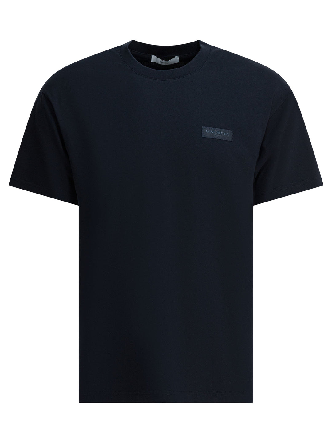 Givenchy Crew-Neck T-Shirt With Logo T-shirts - Blue | f18d85a34da61e2b658d275a819fdb91fc42203e