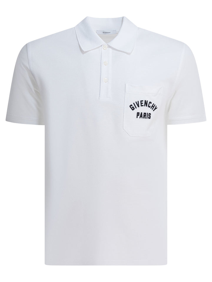 Givenchy Cotton Short-Sleeved Polo Shirt Polo shirts - White | f04a7465eca469df1e7be7eaf48c9187e09712b7