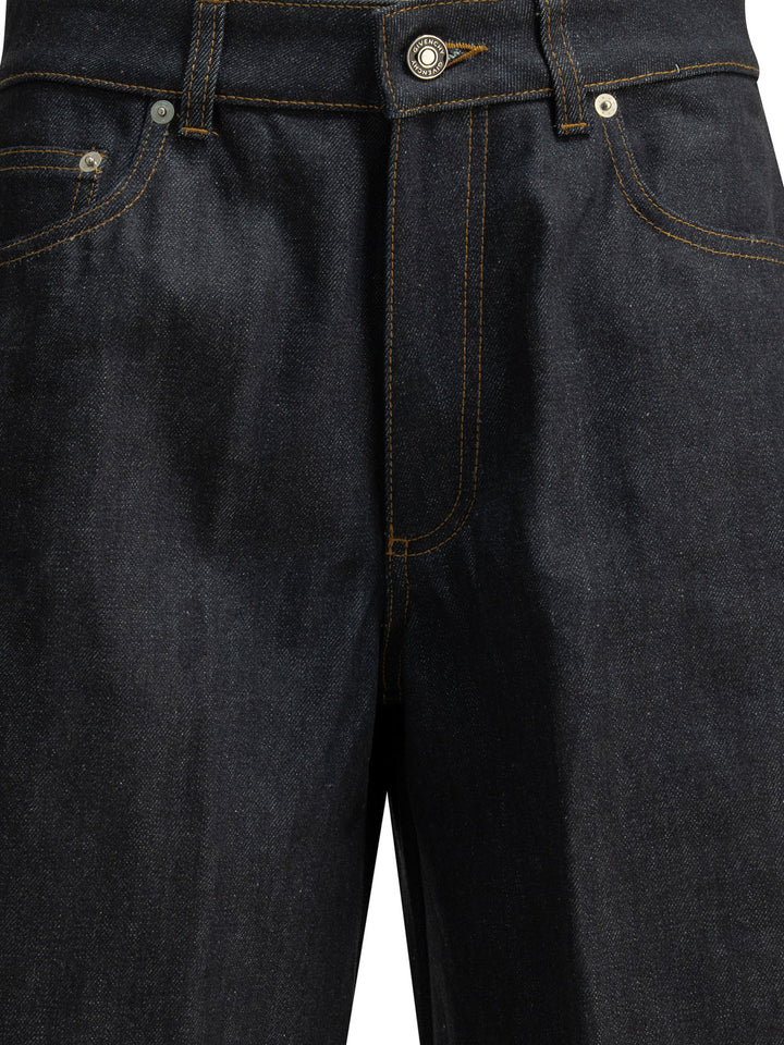 Givenchy Wide Leg Jeans - Blue | 0beec1f564412e14ef3b008da8d888e4b5ffa6ef